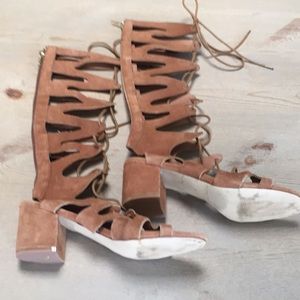 Suede Steve Madden gladiator sandals